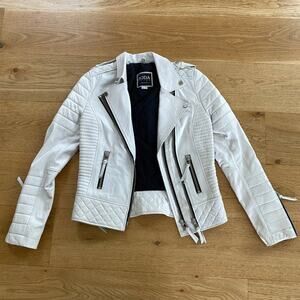 Boda Skins Kay Michaels Napa Leather Jacket in White